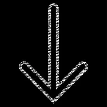 Arrow Down Vector Textured Icon For Overlay Watermark Stamps Stock Illustration