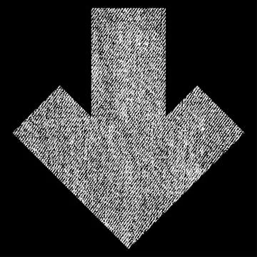 Arrow Down Vector Textured Icon For Overlay Watermark Stamps Stock Illustration