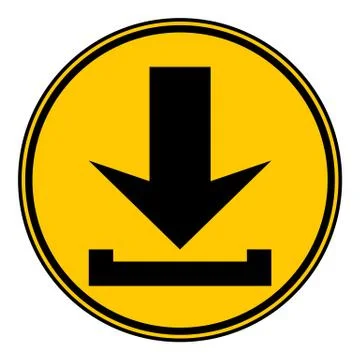 Arrow download button. Stock Illustration