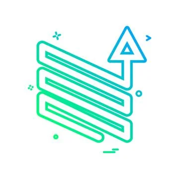 Arrow downs up ups icon vector design Stock-Illustration