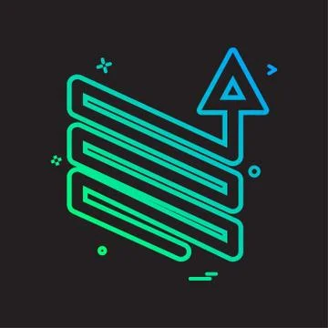 Arrow downs up ups icon vector design Stock-Illustration