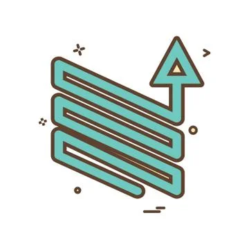 Arrow downs up ups icon vector design Stock-Illustration
