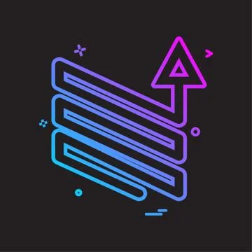 Arrow downs up ups icon vector design Stock-Illustration