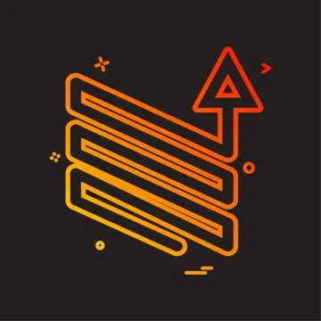 Arrow downs up ups icon vector design Stock-Illustration