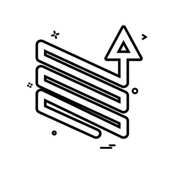 Arrow downs up ups icon vector design Stock-Illustration