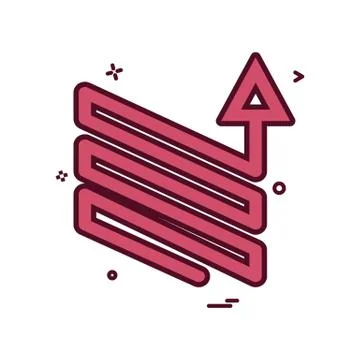 Arrow downs up ups icon vector design Stock-Illustration