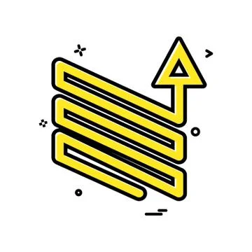 Arrow downs up ups icon vector design Stock-Illustration