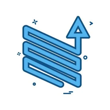 Arrow downs up ups icon vector design Stock-Illustration