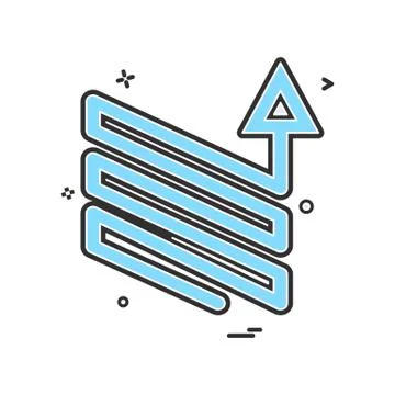 Arrow downs up ups icon vector design Stock-Illustration