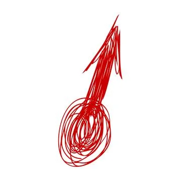 Arrow drawing Stock Photos