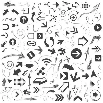 Arrow drawing8 Stock Photos