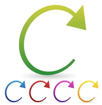 Arrow element for circulation, loop, restart concepts, vector. Stock Illustration