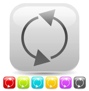 Arrow element for circulation, loop, restart concepts, vector. Stock Illustration