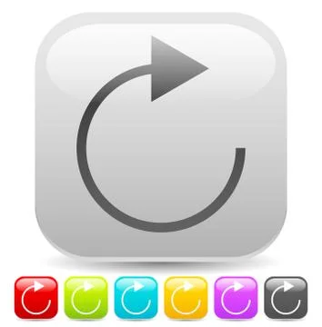 Arrow element for circulation, loop, restart concepts, vector. Stock Illustration