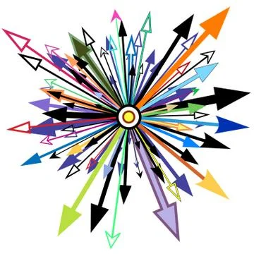 Arrow element Stock Illustration