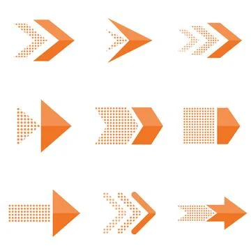 Arrow Elements Collection Stock Illustration