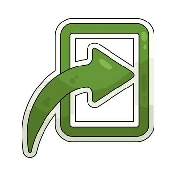 Arrow enter illustration Illustrazione stock