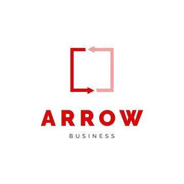 Arrow Exchange Icon Logo Design Template Stock Illustration