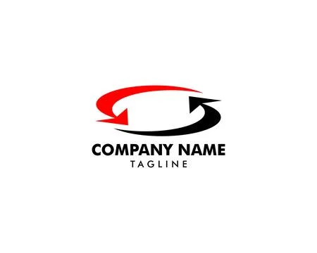 Arrow Exchange Logo Icon Template Stock Illustration