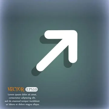 Arrow Expand Full screen Scale  icon symbol on the blue-green abstract backgr Stockillustratie