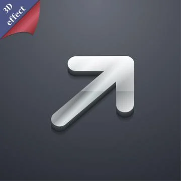 Arrow Expand Full screen Scale icon symbol. 3D style. Trendy, modern design with 스톡 일러스트