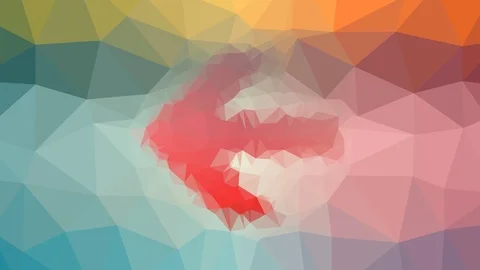 Arrow fade technological tessellated looping moving polygons Stock Footage 109238678