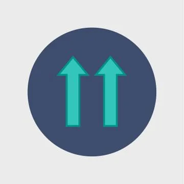 Arrow. Flat icon Stock Illustration