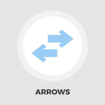 Arrow flat icon Stock Illustration