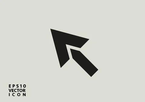 Arrow up flat icon. Isolated on white. Upload icon. Upgrade sign. North pointing Stock Illustration