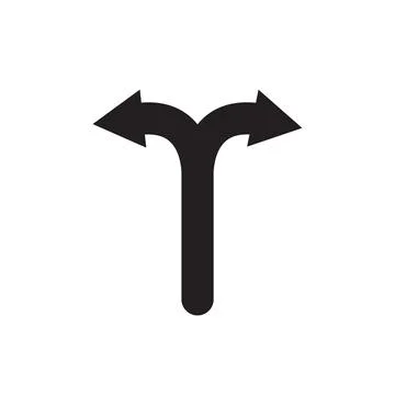 Arrow flat icon, vector illustration on gray background. Stock Illustration