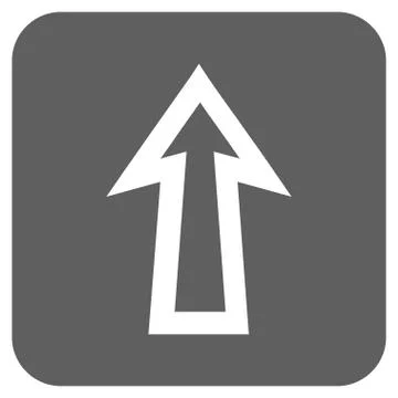 Arrow Up Flat Squared Vector Icon Illustrazione stock