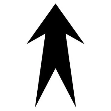 Arrow Up Flat Vector Icon Illustrazione stock