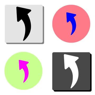 Arrow. flat vector icon Stock Illustration