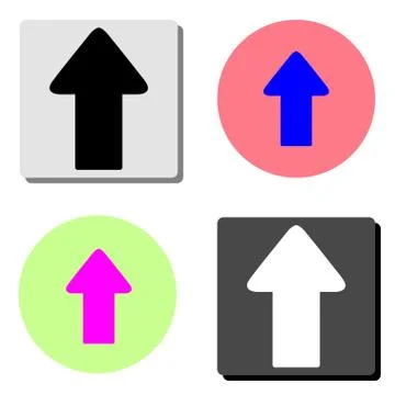 Arrow Up. flat vector icon 스톡 일러스트