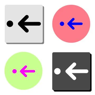 Arrow. flat vector icon Stock Illustration
