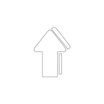 Arrow. flat vector icon Stock Illustration