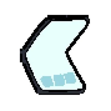 Arrow flexible screen pixel art vector illustration Stock Illustration
