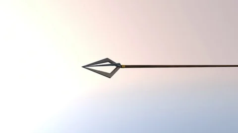 Arrow flies by alpha chanel 스톡 동영상 69874287
