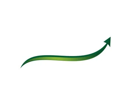 Arrow flow logo icon template Stock Illustration