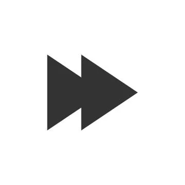 Arrow, forward icon. Vector illustration, flat design. Stock Illustration