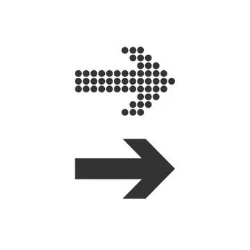 Arrow, forward icon. Vector illustration, flat design. Stock Illustration