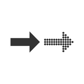 Arrow, forward icon. Vector illustration, flat design. Stock Illustration