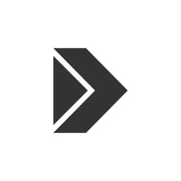 Arrow, forward icon. Vector illustration, flat design. Stock Illustration