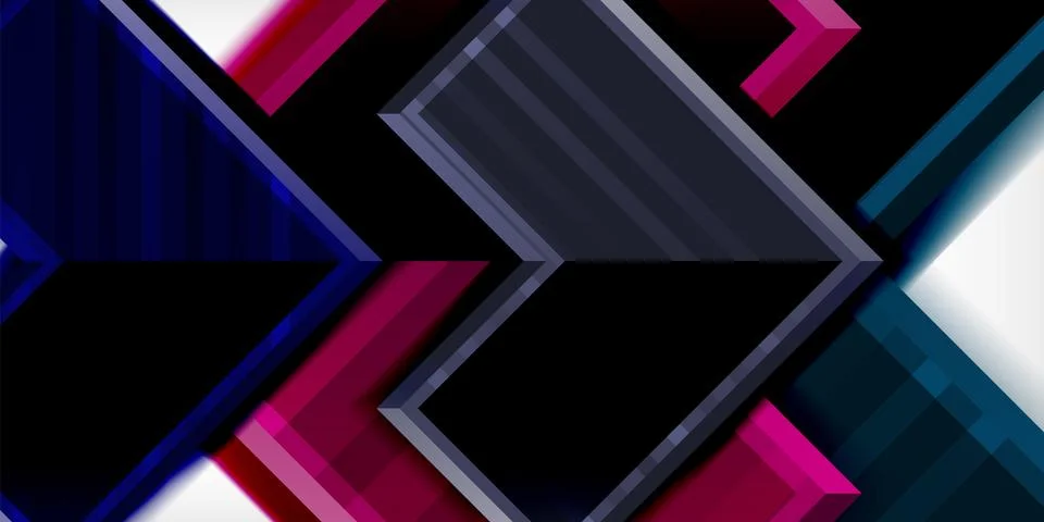 Arrow geometric abstract vector background. Vector Illustration For Wallpaper Illustrazione stock