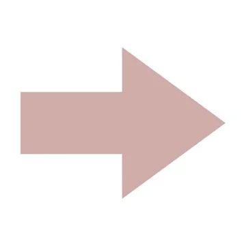 Arrow geometric shape element symbol for preschool education for kids math Stock Illustration