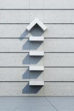 Arrow going upward Stock Illustration