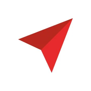 Arrow gps map and navigation Stock Illustration