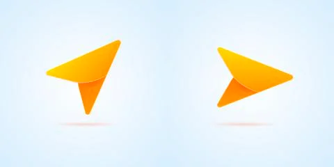 Arrow. GPS. Navigation icon.Vector illustration Stock Illustration