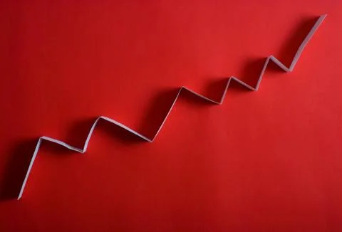 Arrow graph Stock Photos