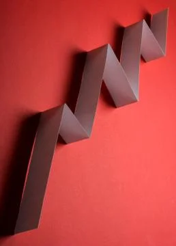 Arrow graph Stock-Fotos